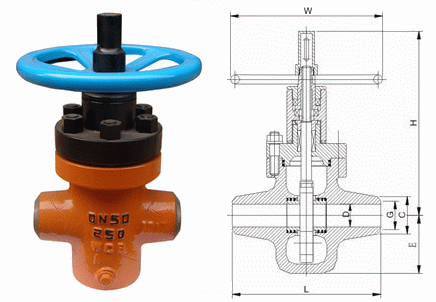 焊接注水平板閘閥 焊接注水平板閘閥