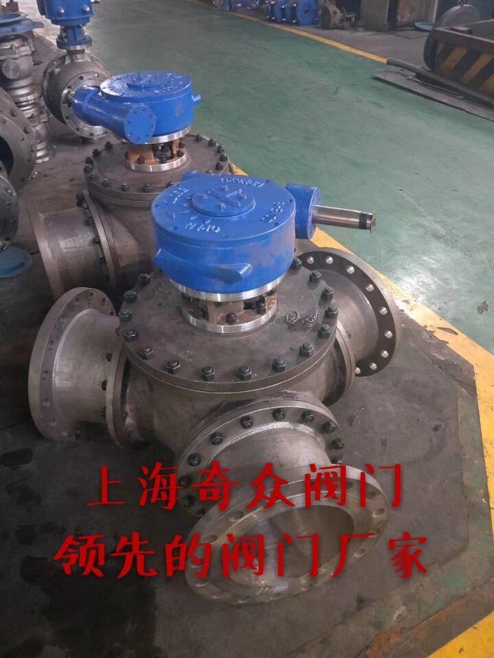 蝸輪不銹鋼Y型三通球閥 蝸輪不銹鋼Y型三通球閥