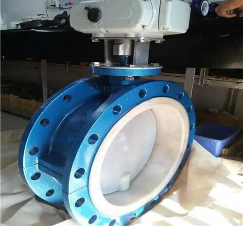 電動防爆襯氟法蘭蝶閥 電動防爆襯氟法蘭蝶閥
