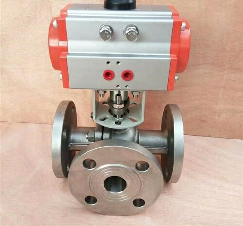 氣動Y型三通球閥 氣動Y型三通球閥