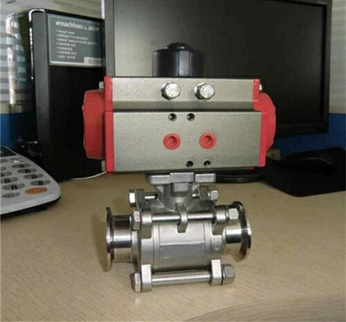 氣動不銹鋼卡箍球閥 氣動不銹鋼卡箍球閥